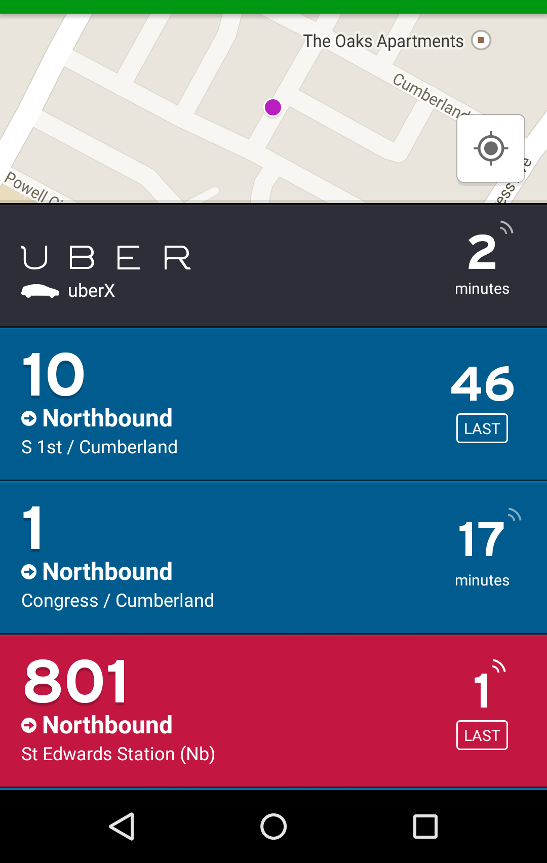 Transit App Screenshot