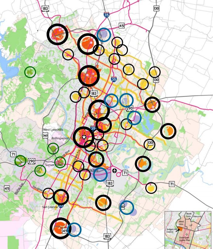 The Imagine Austin plan includes activity corridors.